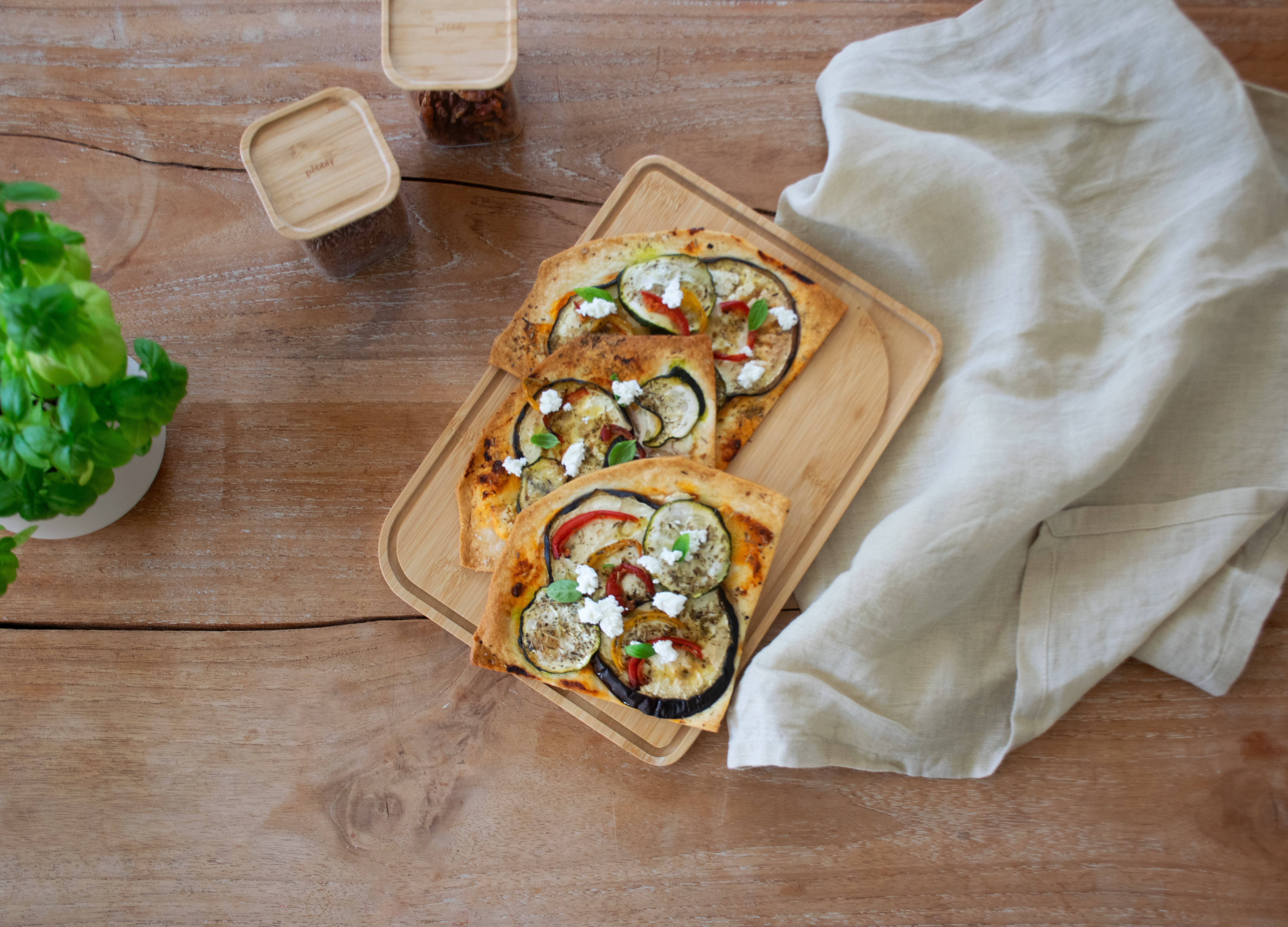 La recette du mois :Tartelette aux légumes rôtis et fromage de chèvre